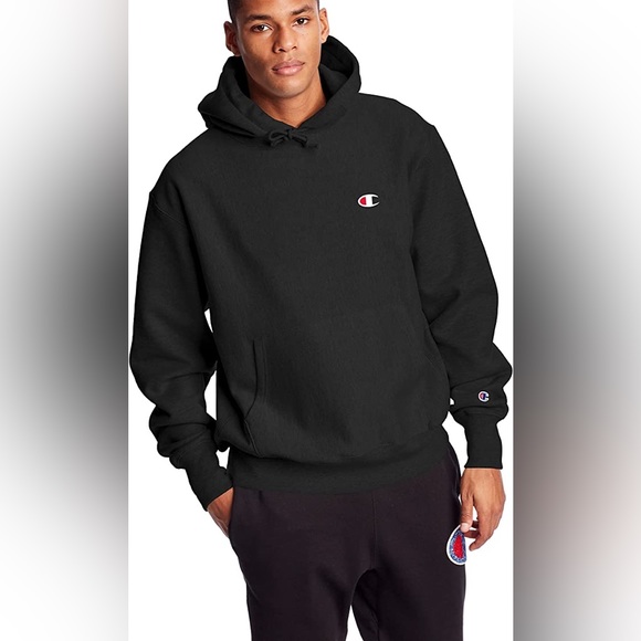 Black Champion Hoodie Boys Small - Picture 2 of 5